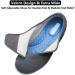 Women's Arch Support Diabetic Walking Shoes - Adjustable Closure, Extra Wide Width, Orthopedic Sneakers for Bunions, Pain Relief (Black, Size 9 Wide) - Buy Online on GoSupps.com