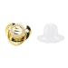 Soft Silicone Baby Pacifier with Chain Clip - Bling Design for Newborns | Gold M - Buy Online on GoSupps.com