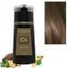 2024 Instant Dye Shampoo Dye Shampoo Quick Easy And Safe Hair Coloring Solution Instant Dye Shampoo For Men Women (Light Brown)