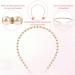 Sliverdew 6 Pack Pearl Headband Set for Women - White Faux Pearl Rhinestones Hairbands for Bridal & Wedding Hair Accessories - Buy Online on GoSupps.com
