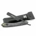 Haryali London Cut Throat Razierset - Wooden handle Straight Razor - Professional barber razor for men mustache & beard men razor set - black gray (Irish point scales)