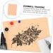 OHPHCALL 5pcs Face Tattoos for Semi Tattooing Embroidered Practice Beginner Microblading Skin Eyebrows 18.8x14.1cm Orange B - Buy Online on GoSupps.com