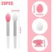 Silicone Lip Brushes with Covers - 10pcs Lip Applicators for Lipsticks & Gloss, Reusable & Hygienic | 2 Colors - Buy Online on GoSupps.com