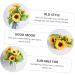 Warmhm 2 Pcs Simulated Sunflower House Ornaments Fake Sunflower Branches Fake Silk Sunflower Silk Sunflower Bouquet Fake Sunflowers Fake Yellow Flowers Silk Cloth At Home Spring Yellowx2pcs 33X25CMx2pcs - Buy Online on GoSupps.com