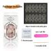 Purple French Tips Press-On Nails with White Floral Design - 24Pcs | Short Square Acrylic False Nails for Women and Girls - Buy Online on GoSupps.com