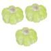 HOLIDYOYO 3pcs Pumpkin Decoration Autumn Rustic Pumpkin Desk Topper Figurines for Outdoors Fake Pumpkin Thanksgiving Day Pumpkin Ornament Decorative Pumpkin Ceramics Window Gift Greenx3pcs 13X13CMx3pcs