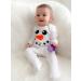 Baby Moo's Snowman Baby 1st Xmas Sleepsuit | UK Made | 0-3 Months - Buy Online on GoSupps.com