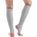 3 Pairs Zipper Compression Socks for Women - Open Toe Toeless Knee High Support Stockings (Black Brown Gray) - L/XL - Easy On & International Shipping - Buy Online on GoSupps.com