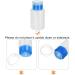 sourcing map Solvent Alcohol Dispensers 180ml(6.1oz) Straight Push Down Liquid Dispenser Pump with Sealing Stainless Steel Lid for Acetone Cleanser Polish Remover Blue Straight Blue - Buy Online on GoSupps.com