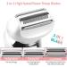 3-in-1 Blade Electric Shaver for Women - LED Display, Painless Hair Removal for Legs, Bikini, Underarms - Rechargeable, Wet/ Dry, Cordless - Detachable Head - Buy Online on GoSupps.com