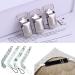 Leeqb 10-Piece Pacifier Clips - Silver Duck Beak Clip Holder & Strap for Safe Pacifier Storage - International Shipping Available - Buy Online on GoSupps.com