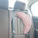 Car Seat Belt Cover for Kids Soft Comfort Seat Belt Shoulder Pad Safety Shoulder Strap Cushion Shoulder Protector Travel Pillow Head Neck Support Universal Fit Car Accessories for Children Boys Girls Pink Stripe