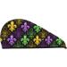 Buy Mardi Gras1 Microfiber Hair Towel - Soft Absorbent Quick Dry Hair Wrap for Women | Ideal for Long Curly & Thick Hair - Buy Online on GoSupps.com