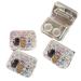 Acceptive cartoon lens container compact travel set for girls stylish storage container for students monochrome A1 single-colored A1