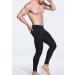 Shop TSLA Men's Thermal Compression Underwear | Winter Sports Leggings with Fleece Lining - Heatlock Technology | Black & Charcoal - Buy Online on GoSupps.com