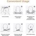 10 Neck Corrector | Comfortable Neck Brace for Men Cervical Traction Neck Shoulder Relaxer Traction Device Improving Forward Head Posture for Home Work School N 10 Pcs White Strap Neck Brace - Buy Online on GoSupps.com