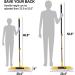 Yocada Dust Mop Microfiber 57 Inch Telescopic Floor Mop with 3 Mop Pads - Wet & Dry Cleaning for Hardwood, Tile, Laminate - Gray - Buy Online on GoSupps.com