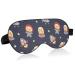 Haskirky Light Blocking Eye Mask Breathable and Adjustable Adult Men and Women Travel on Business Trips Yoga Meditation Light Smooth Comfortable Eye Mask Office Deep Sleep Goodies Cartoon Space