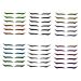 Didiseaon 12 Pcs Eyeliner Products Lotus Light for Temple Eyelash Tape Stickers Double Eyelid Applique Plastic