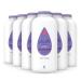 Johnson's Lavender Baby Powder with Naturally Derived Cornstarch for Delicate Skin, Hypoallergenic and Free of Parabens, Phthalates, and Dyes Baby Skin Care, 15 oz (Pack of 6)
