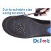 Dr. Foot Full Orthotics Shoe Insoles - Arch Support Inserts for Flat Feet, Over-Pronation, Fallen Arch - Men's 7.5-9 | Women's 8.5-10 (M-W8.5-10 | M7.5-9) - Blue & Black - Buy Online on GoSupps.com