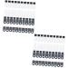 Minkissy 80 STK cleaning brush for hair clipper mini cleaners for dust fronds for the keyboard cleaning brush for electric shaver computer cleaning brush soft fur suite white PP 5x2cmx2pcs black whitex2st