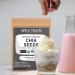 Organic Chia Seeds with Omega-3 (397g/14oz) - USDA Organic, Raw & Rich in Fibers | Ideal for Smoothies - Spice Train - Buy Online on GoSupps.com