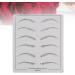 Angoily 6 Pcs Eyebrow Practice Skin Eyebrow Microblading Eye Brow Practice Skin Eyebrow Training Skin Set - Buy Online on GoSupps.com