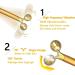 2-IN-1 Electric Gold Face Massager Roller | Instant Face Lift & Anti-Wrinkle | T Shape Arm Eye Nose Head Massager - Buy Online on GoSupps.com