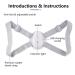 Smart Posture Corrector Upper Back Brace with Vibration Reminder | Posture Trainer for Women/Men/Kids | Prevent Humpback & Improve Posture | Gray - Buy Online on GoSupps.com
