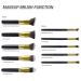 Milopon 10PC Makeup Brush Set - Foundation Eyeshadow Eyebrow & Facial Brushes for Women & Girls - Perfect for Flawless Makeup Application - Buy Online on GoSupps.com