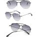Koosufa Frameless Bifocal Reading Sunglasses for Men & Women - Anti-Blue Light UV Protection Outdoor Reading Aid (1.0 - 4.0 2 Colors) - Buy Online on GoSupps.com
