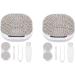 Exceart Makeup Container Set - 2-Piece Rhinestone Contact Lens & Myopia Glasses Case for Travel | Stylish & Practical Beauty Storage - Buy Online on GoSupps.com