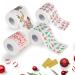 Christmas Printed Toilet Paper Roll 170 Sheets of 3-Layer Cute Pattern Printing Tissue Paper Holiday Bathroom Decorative Paper Towels Xmas Funny Gifts A 1 count (Pack of 1)