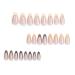 Buy Mouyouglow Press On Nails - Short Almond Nude Pumpkin with Gold Glitter | Durable Artificial Fingernails & Nail Glue - Buy Online on GoSupps.com