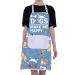 BNQL dog care ancient Cute dog chest puppy dog waterproof apron dog cooking apron dog trainer groomer gifts dogs make me happy dogs me happy blue