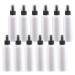 TIANZD 12 Pieces Empty 100 ml White PET Plastic Fine Mist Pump Spray Bottles with Black Top Portable Sprayer for Perfume Water Cosmetic Travel Containers Refillable 2x Funnel