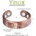 Yinox 2.3-Inch Pure Copper Magnet Ring for Men & Women - 4 Strong Magnets for Arthritis & Migraines Relief - Adjustable CI Design - Buy Online on GoSupps.com