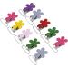 Jeanoko 10Pcs Mini Flower Shape Pacifier Clips - Colorful 25mm Suspender Holders for DIY Crafts and Baby Clothes - Buy Online on GoSupps.com