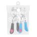 Eyelash Curler with Built-in Comb Attachment, Eyelash Comb Curlers Makeup Mascara Applicator Eyebrow Grooming Brush Tool, Stainless Steel Separates Lashes False Eyelashes Accessory Tools-SYTMR