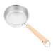 Zerodeko Stainless Steel Pot Griddle Egg Pan Frying Pan Kitchen Egg Cooker Fry Pan for Eggs Kitchen Pan Honeycomb Skillet Household Skillet Wood Non Stick Cooking Utensils