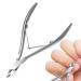 AEZON Cuticle Cutter for Nails - Ergonomic Handle Cuticle Clippers Ergonomic Handle Cuticle Clippers Stainless Steel Clippers Cutter Portable Toe Pliers for Nails