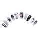 PN-013 Press-On Nails Lacquered 10 Pieces Reusable False Nails Y2K Pastel Goth Halloween Ghost Black White