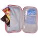 Premium Pink Diabetes Testing Kit Travel Case/ Storage Bag with Zipper - Convenient and Stylish Solution - Buy Online on GoSupps.com
