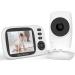 Pasuidu 3.2 inch baby monitor with camera 2.4 GHz BabyFon camera baby camera remote video baby monitor with eco mode lullabied songs 2x zoom vox mode temperature display 480p zo18