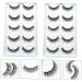 Beavorty 10 Pairs Fake eyelashes reusable eyelashes natural look magnetic lashes fluffy natural eyelashes false eyelashes for beginners short fake eye lashes chemical fiber make up 5d - Buy Online on GoSupps.com