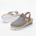 Buy Creev Summer Shoes for Women - Hemp High Heel Platform Sandals Buckle Slippers Gray EU 37 & 40 - Perfect for Beach & Outdoor Leisure - Buy Online on GoSupps.com