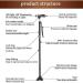 Crutches with LED Light and Cushion Handle Forearm Crutches Designed for Disabled People Walker Comfortable Safe Crutch Lightweight Aluminum Alloy - Adjustable Height 32-37 inch (Brown) Bathing in Black - Buy Online on GoSupps.com