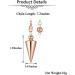 Jsdde Rose Gold Copper Pendulum Pendant with Chain - Esoteric Radiesthesia for Reiki Healing Dowsing and Energy Therapy - Buy Online on GoSupps.com