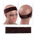 Wig Grip Head Band 2 Pieces - No Slip Velvet Wig Band for Secure and Comfortable Wear | Includes 2 Wig Caps for Weave - Brown - Buy Online on GoSupps.com